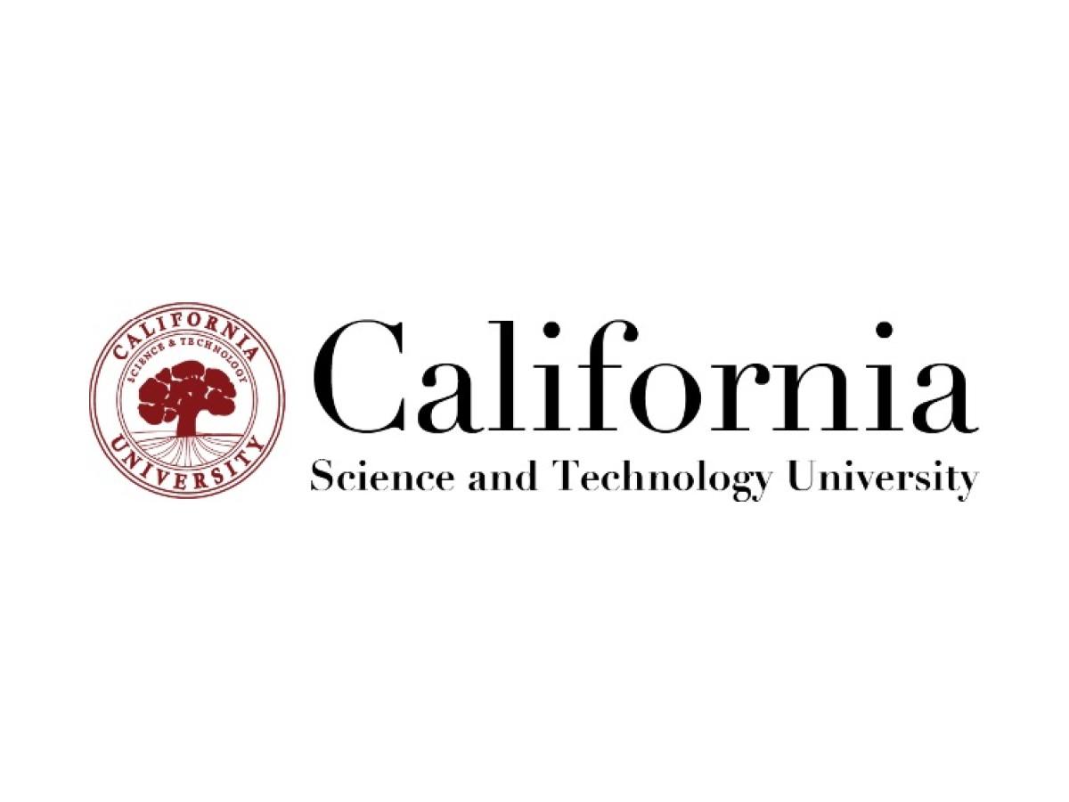 California Science and Technology University（CSTU）官网校徽与校名识别封面，非校园照片；不代表具体项目授课地点或出境要求。