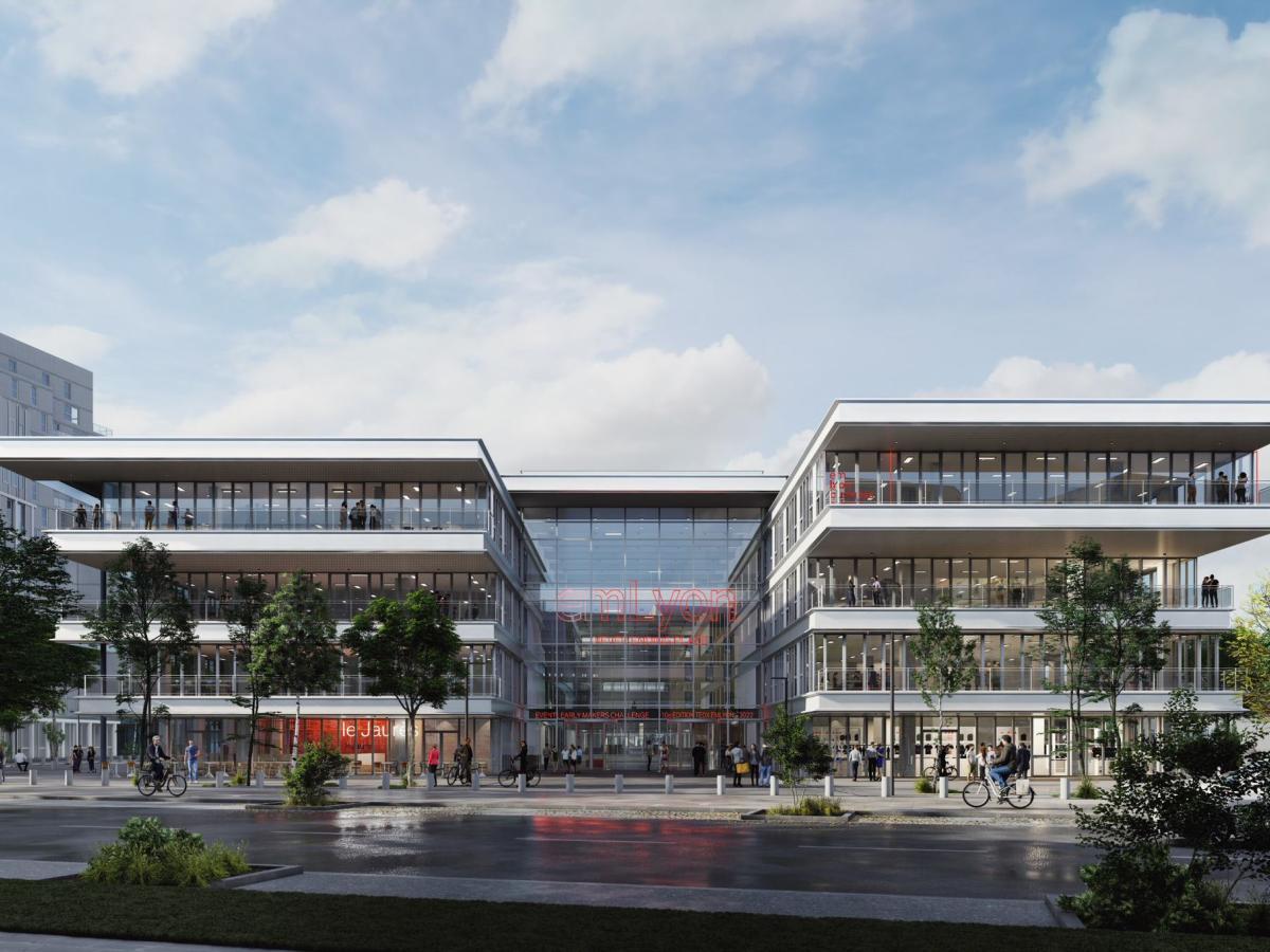 法国里昂商学院emlyon中文官网校园建筑展示图（效果图），仅作院校识别，不代表项目实际授课地点或出境要求。