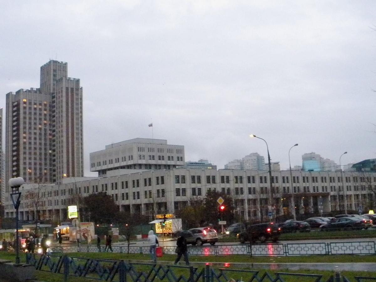俄联邦总统国家行政学院前身RAGS莫斯科校区建筑实景（2009年历史照片），仅作院校历史识别，不代表具体项目授课地点或出境要求。