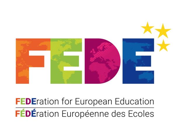 FEDE欧洲高校联盟官方标识封面，非校园照片；仅作机构识别，不代表具体项目授课地点、出境要求或认证结论。